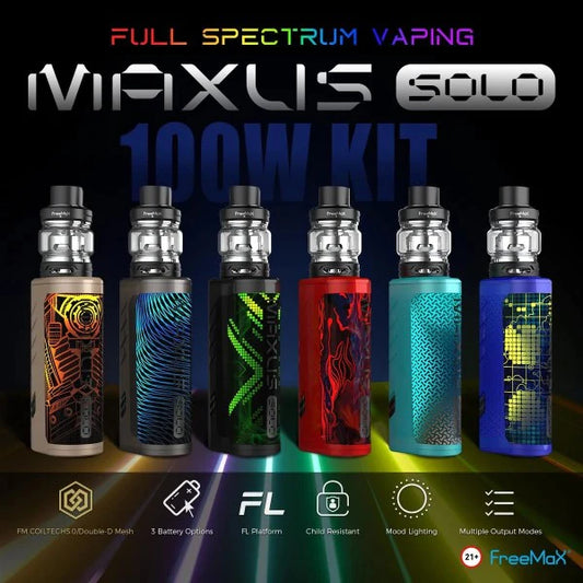 Elevate Your Vaping Experience with the FreeMax MAXUS Solo 100W Kit