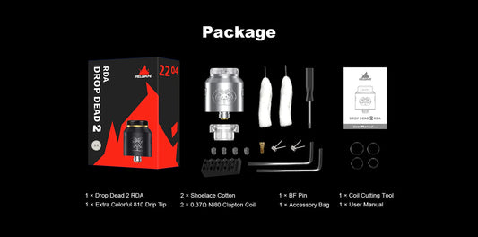 Hell X Vape Drop Dead 2 RDA: Elevating Your Vaping Experience with Innovative Features