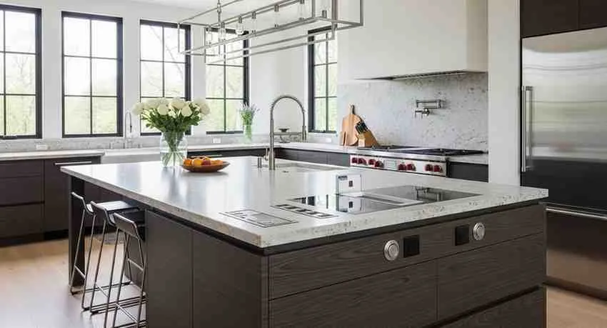 outlets in kitchen island