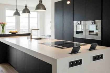 outlets in kitchen island