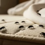 bed bedroom little tiny black bugs in house
