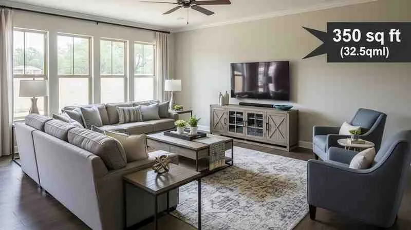 average family room size