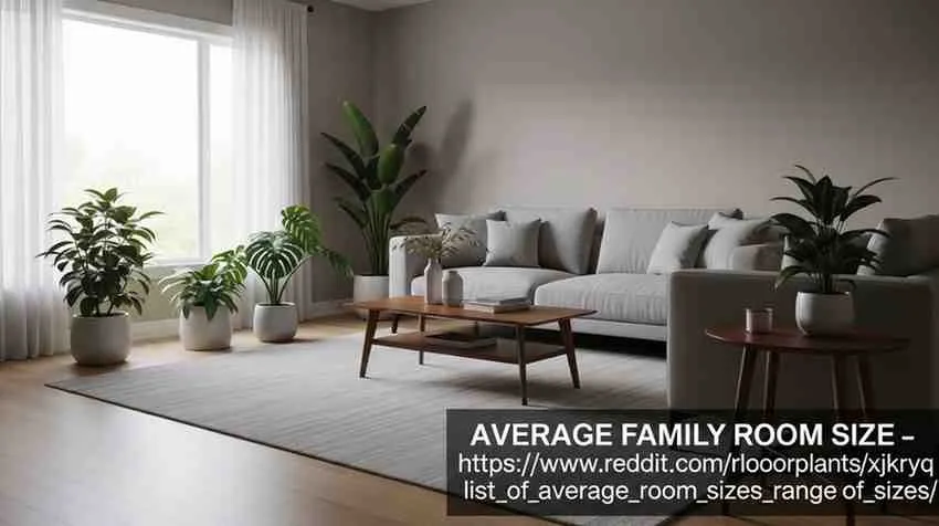 average family room size
