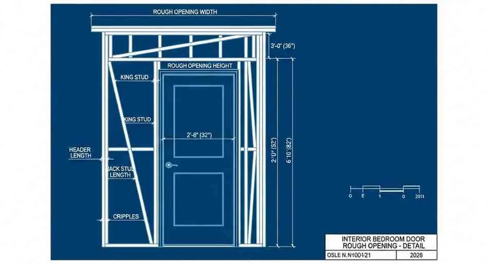 bedroom doorway width