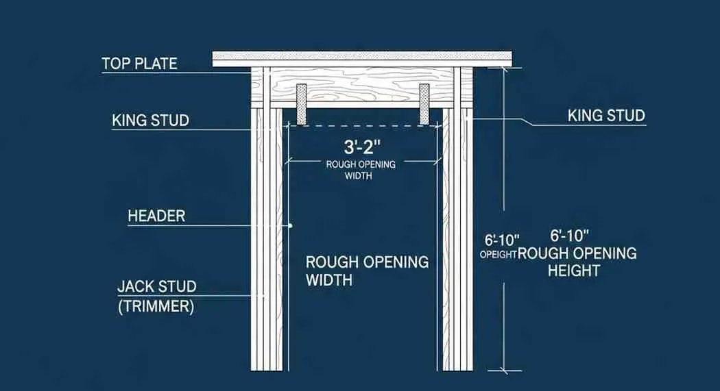 bedroom doorway width