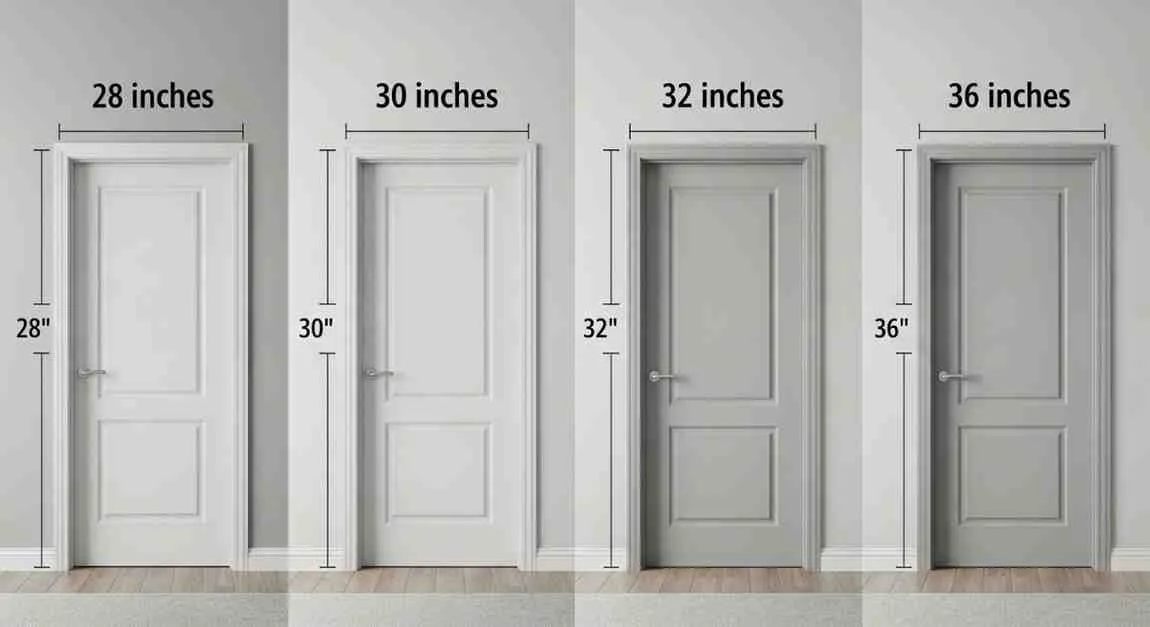 bedroom doorway width