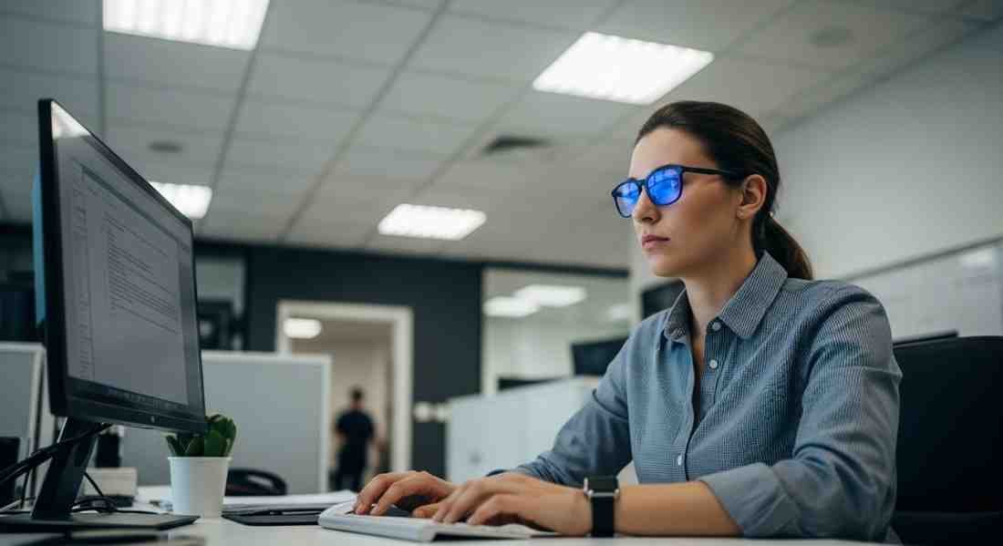 do blue light glasses help with fluorescent lighting