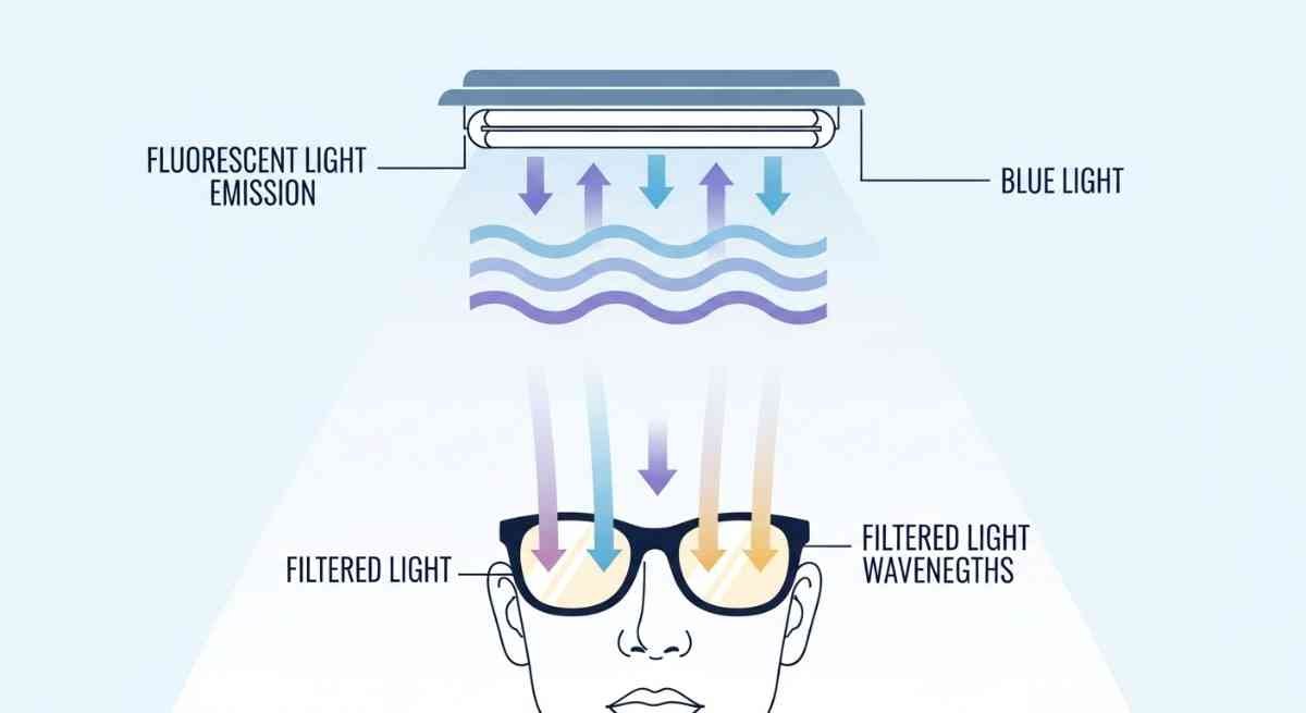 do blue light glasses help with fluorescent lighting
