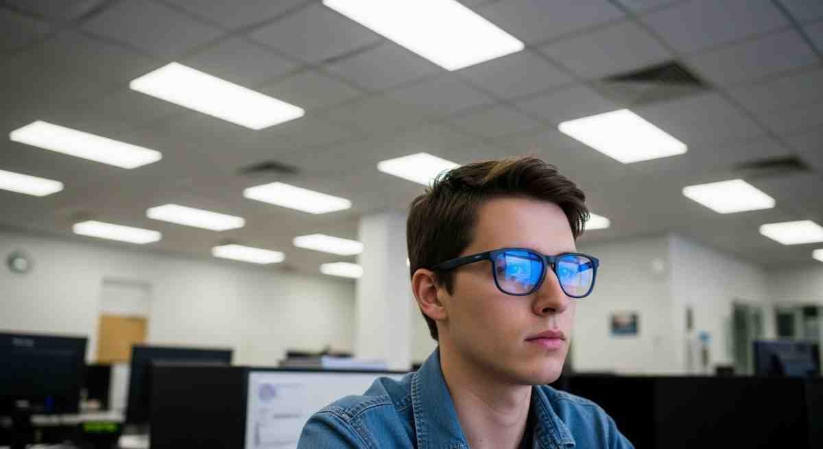 do blue light glasses help with fluorescent lighting