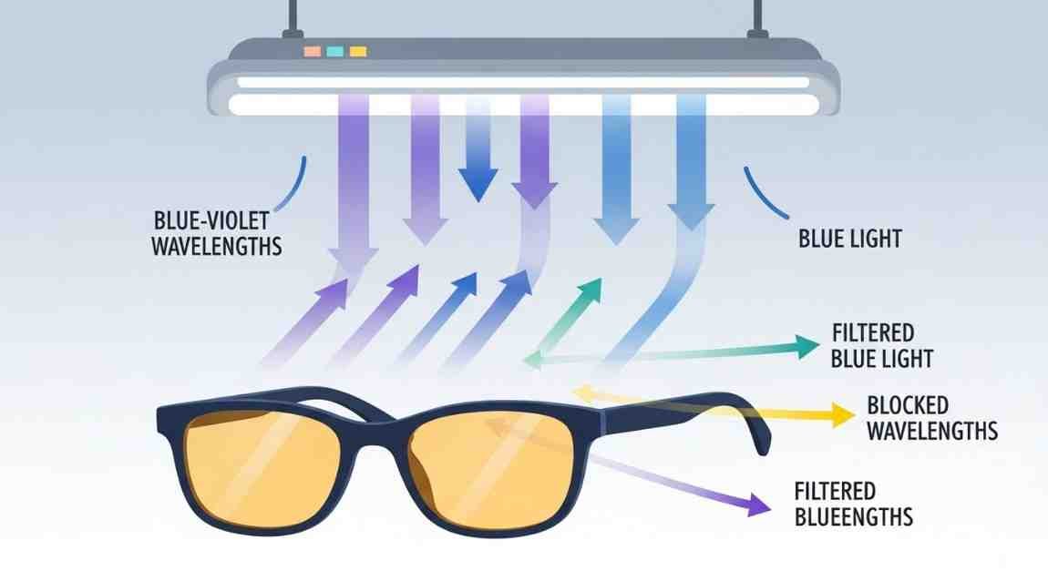 do blue light glasses help with fluorescent lighting