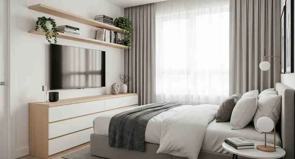 How High to Mount TV in Bedroom: Optimal Height, Viewing Angles, and Installation Tips 18 how high to mount tv bedroom