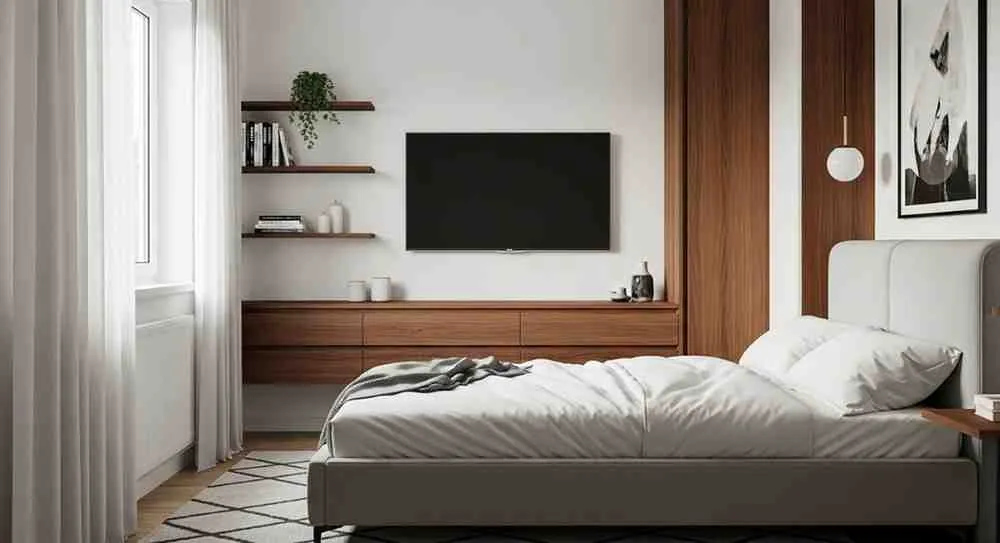 How High to Mount TV in Bedroom: Optimal Height, Viewing Angles, and Installation Tips 20 how high to mount tv bedroom
