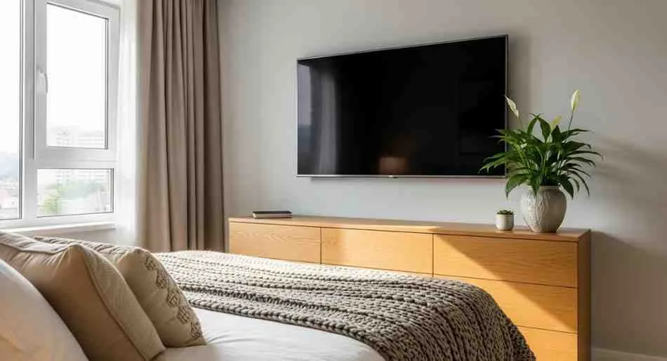 How High to Mount TV in Bedroom: Optimal Height, Viewing Angles, and Installation Tips 22 how high to mount tv bedroom