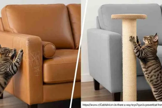 how to protect leather sofa from cats