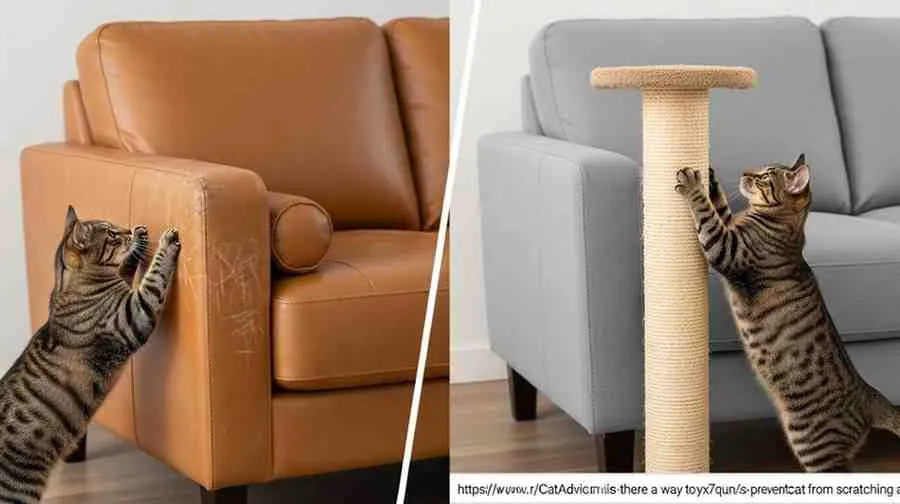 how to protect leather sofa from cats