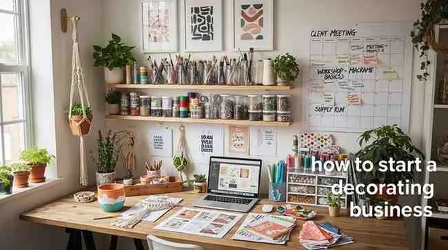 how to start a decorating business