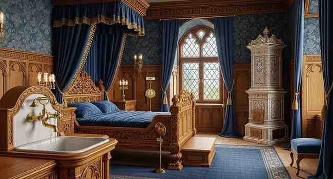 Introduction Nestled in the heart of Bavaria's Alpine landscape stands one of the world's most romantic castles—Neuschwanstein. Yet beyond its fairy-tale exterior lies an interior of extraordinary opulence and symbolism, nowhere more evident than in King Ludwig II's personal bedroom. This intimate chamber, where Bavaria's enigmatic "Mad King" sought refuge from the modern world, represents the pinnacle of 19th-century romantic imagination merged with neo-Gothic craftsmanship. The Neuschwanstein castle bedroom is not merely a place where a monarch slept—it's a carefully orchestrated theatrical space where every carved detail, every painted mural, and every decorative element tells a story. From the elaborate oak bed canopy adorned with intricate Gothic spires to the stunning Tristan and Isolde murals that dominate the walls, Ludwig II created a sanctuary that embodied his obsessions: medieval romance, Wagnerian opera, and the mystical symbolism of the swan. What makes King Ludwig II bedroom Neuschwanstein particularly fascinating is how it reflects the king's complex personality and visionary—some would say obsessive—attention to detail. Unlike the grand state rooms designed to impress visitors, this private space reveals Ludwig's inner world: his love of Wagner's operas, his identification with legendary tragic heroes, and his desire to escape into a realm of medieval fantasy. In this comprehensive exploration, you'll discover the architectural marvels, symbolic meanings, and technological innovations that make this royal bedroom one of Europe's most remarkable historic interiors. From the neo-Gothic furniture that took master craftsmen years to complete, to the surprisingly modern amenities Ludwig installed for his comfort, we'll unveil every fascinating detail of this extraordinary space—and understand why, though Ludwig spent only a few nights here before his mysterious death, this bedroom remains an enduring symbol of romantic excess and artistic vision. Neuschwanstein Castle: Context and King Ludwig II's Vision Before examining the bedroom itself, understanding the castle's creation and its creator's motivations provides essential context for appreciating this remarkable space. The Creation of a Fairy-Tale Castle Historical Background: Neuschwanstein Castle, whose name translates to "New Swan Stone Castle," was commissioned by King Ludwig II of Bavaria in 1869. Construction began on the ruins of two older castles—Vorderhohenschwangau and Hinterhohenschwangau—perched on a rugged hill above the village of Hohenschwangau in southwest Bavaria. Ludwig II's Vision: The castle was conceived as: A personal refuge from political pressures and public life A tribute to Richard Wagner and his operatic works A recreation of an idealized medieval castle A manifestation of divine right monarchy in an age of increasing democracy The Reality vs. The Dream: Tragically, Ludwig II lived to see only partial completion of his masterpiece: Construction lasted from 1869 to his death in 1886 Ludwig spent only 172 days in residence He slept in the bedroom for fewer than 20 nights The castle was opened to tourists just seven weeks after his death in 1886 Construction continued until 1892, though many planned features were never built Architectural Style: Neuschwanstein combines multiple historical influences: Neo-Romanesque elements in the exterior architecture Neo-Gothic interior design, particularly in private apartments Byzantine influences in the Throne Hall Wagnerian operatic themes throughout decorative programs This eclectic approach, orchestrated by theatrical set designer Christian Jank rather than a traditional architect, created something unprecedented—a building that was simultaneously medieval in inspiration and thoroughly modern in construction and amenities. King Ludwig II: The Romantic Monarch Ludwig's Character and Obsessions: Born in 1845, Ludwig II ascended to the Bavarian throne at age 18 in 1864. His reign was marked by: Artistic Passions: Profound devotion to Richard Wagner's music and operas Identification with legendary and tragic figures Preference for solitude and nocturnal activities Obsessive attention to aesthetic detail Political Challenges: Bavarian defeat in the Austro-Prussian War (1866) Forced alliance with Prussia (1870) Loss of Bavarian independence to the German Empire (1871) Growing criticism of his expensive building projects Psychological Complexity: Ludwig's mental state remains debated: Contemporaries labeled him "mad" (though modern historians question this diagnosis) Exhibited increasing reclusiveness and eccentric behavior Possible depression and anxiety His homosexuality (then scandalous) may have contributed to his isolation The Role of Fantasy: For Ludwig, castle building represented: Escape from political disappointments and modernization Creation of worlds where medieval chivalry and romantic ideals prevailed Physical manifestations of Wagner's operatic universes Private theaters where he could be the sole audience Understanding Ludwig's psychology is essential to interpreting his bedroom—it wasn't designed for public display but as an intimate refuge where he could inhabit his romantic fantasies completely. Wagner's Influence on Neuschwanstein's Design The Wagner Connection: Richard Wagner (1813-1883), the revolutionary German composer, profoundly shaped Ludwig's worldview and Neuschwanstein's design. Ludwig as Wagner's Patron: Met Wagner in 1864, shortly after becoming king Provided massive financial support, rescuing Wagner from debt Built the Bayreuth Festspielhaus for Wagner's operas Attended Wagner performances repeatedly, often alone in royal boxes Wagnerian Themes in Neuschwanstein: The castle essentially functions as a three-dimensional Wagner opera: Singers' Hall: Inspired by Wagner's "Tannhäuser" Throne Hall: References "Parsifal" and the Holy Grail Royal Bedroom: Dominated by "Tristan und Isolde" imagery This Wagner-inspired interior design transformed the castle from mere architecture into an immersive artistic experience—a concept remarkably ahead of its time and still influential in themed environment design today. The Royal Bedroom: Architectural and Design Details The bedroom itself occupies a central position in Ludwig's private apartments, located on the third floor of the Palas (main residential building). Every element was carefully designed to create a cohesive aesthetic and symbolic program. Neo-Gothic Style and Overall Design Philosophy What is Neo-Gothic? The neo-Gothic bedroom design style represents a 19th-century revival of medieval Gothic architecture and decorative arts, characterized by: Pointed arches and elaborate tracery Rich wood carvings with intricate detail Vertical emphasis and soaring proportions Religious and chivalric imagery Deep, rich colors (particularly blues, reds, and gold) The Bedroom's Neo-Gothic Elements: Ludwig's bedroom exemplifies this style through: Architectural Features: Vaulted ceiling with painted stars on blue background (evoking medieval church interiors) Pointed arch doorways Gothic tracery patterns throughout woodwork Vertical emphasis in furniture design Materials and Craftsmanship: Carved oak throughout (bed, washstand, prayer desk) Intricate hand-carving requiring years of skilled labor Gold leaf highlighting on carvings Rich textiles including silk, velvet, and embroidered fabrics Color Palette: Deep royal blue as the dominant color Gold accents throughout Rich burgundy and crimson in textiles White marble in the washbasin area Scale and Proportion: Despite being a private bedroom, the space impresses with: High vaulted ceiling creating vertical drama Substantial furniture pieces that command attention Intimate overall dimensions (approximately 30 square meters) Successful balance between grandeur and livability The Magnificent Carved Oak Bed and Canopy The Centerpiece: The royal bed canopy Neuschwanstein stands as the room's most spectacular feature—a masterpiece of Gothic Revival woodcarving that took master carpenters years to complete. Design Specifications: The Canopy Structure: Elaborately carved oak superstructure Gothic spires and pinnacles reaching toward the ceiling Delicate tracery resembling medieval cathedral architecture Multiple tiers creating vertical drama Swan Motifs: The swan motifs Neuschwanstein bedroom features throughout are particularly prominent on the bed: Carved swans integrated into the canopy design Swan symbolism (more on this below) Repeated in various scales and positions Connected to Ludwig's personal heraldry and the castle's name The Headboard: Behind the sleeping area: Richly carved oak panel Architectural elements mimicking church reredos (decorative screens) Additional Gothic tracery Religious imagery (crosses, saints) Construction Details: The bed's creation involved: Multiple master woodcarvers working for several years Hand-carving every detail (no machine replication) Careful selection of oak for grain patterns Gold leaf application to highlight carved elements Integration with the room's overall design scheme Textiles: The bed featured: Heavy silk and velvet bed curtains (now replaced with period-appropriate reproductions) Embroidered bed linens with monograms Multiple layers including coverlets and pillows Rich blue and gold color scheme matching the room Practical Considerations: Despite its ornate appearance, the bed was: Functional and comfortable by 19th-century standards Fitted with quality mattress and bedding Positioned to optimize light and views Equipped with bed curtains for warmth and privacy Comparative Context: While elaborate royal beds were common in European palaces, Ludwig's bed stands out for: Extreme degree of Gothic revival styling Unified symbolic program Integration with room architecture Single-minded artistic vision rather than committee design Tristan and Isolde: The Dominant Mural Program The Wagner Connection: The bedroom's walls feature extensive murals depicting scenes from Richard Wagner's opera "Tristan und Isolde," based on the medieval romance of doomed lovers. Why Tristan and Isolde? Ludwig chose this particular Wagner opera for his most private space because: Personal Identification: Ludwig saw himself in Tristan—a noble figure caught between duty and impossible love The theme of forbidden, unconsummated passion resonated with Ludwig's own situation Tristan's ultimate escape through death may have appealed to Ludwig's melancholy The medieval setting aligned with Ludwig's romantic worldview The Love Potion Theme: Wagner's opera centers on a magic potion that causes irresistible, tragic love—a metaphor for: Fate overpowering individual will Love as both transcendent and destructive Escape from mundane reality Passion that can only be fulfilled in death Artistic Execution: The Tristan and Isolde mural Neuschwanstein features were painted by multiple artists: Key Scenes Depicted: The Love Potion: Tristan and Isolde accidentally consuming the magic potion aboard ship The Love Garden: Secret nighttime meetings between the lovers Discovery and Separation: King Mark discovering the affair Tristan's Death: The tragic conclusion Artistic Style: The murals exhibit: Late Romantic painting style Rich, saturated colors Dramatic emotional expression Detailed medieval costumes and settings Theatrical staging reminiscent of opera productions Symbolism Layered Throughout: Beyond the obvious narrative: Night and moonlight settings (Ludwig was famously nocturnal) Garden and natural settings (representing paradise or escape) Ships and travel (journey, transition, fate) Flowers with symbolic meanings (roses for love, lilies for purity) Viewing Experience: From his bed, Ludwig would be surrounded by: The tragic love story unfolding on multiple walls Constant reminders of Wagnerian themes A visual opera house created just for him Invitation to imagine himself as Tristan in his own romantic tragedy Preservation: Today's visitors see: Carefully conserved original murals Some restoration work to address aging and previous damage Controlled lighting to prevent further deterioration The same emotional impact Ludwig intended Additional Decorative Elements and Furniture The Prayer Desk: Religious devotion played a significant role in Ludwig's life, reflected in: Elaborately carved oak prayer desk (prie-dieu) Gothic architectural details matching the bed Positioned near the door to the private chapel Used for Ludwig's regular devotional practices The Washstand: A masterpiece of functional Gothic Revival design: Carved oak structure White marble basin and surfaces Running water—a modern luxury in the 1880s Integrated mirror with Gothic frame Storage for toiletries in carved cabinets below Seating and Tables: Additional furniture included: High-backed Gothic chairs with carved details Small tables for personal items Reading stand for books All pieces coordinated in style and execution Textiles and Soft Furnishings: Beyond the bed: Heavy velvet curtains at windows Embroidered table covers Carpets with medieval-inspired patterns Cushions in coordinating fabrics Lighting: 19th century lighting in Ludwig's bedroom: Ornate candelabra and candlesticks Oil lamps for reading Later gas lighting (modern for the era) Carefully designed to create atmospheric illumination Windows and Views: The bedroom windows offered: Spectacular Alpine vistas Natural light during day Connection to the romantic landscape Views toward Hohenschwangau Castle (Ludwig's childhood home) Ceiling Treatment: Above, the vaulted ceiling featured: Deep blue painted surface Golden stars creating a night sky effect Reminder of medieval church ceilings Symbolic connection to heaven and divine order Technological Innovations in the Private Apartments Despite its medieval aesthetic, Neuschwanstein incorporated remarkably advanced technology for the 1880s—demonstrating Ludwig's appreciation for modern comfort within his historical fantasy. Running Water and Modern Plumbing Advanced for Its Time: When visitors ask "did Neuschwanstein Castle have running water when Ludwig II lived there," the answer reveals Ludwig's forward thinking. Water System Features: Hot and Cold Running Water: Both hot and cold water available in the bedroom washstand Ahead of most European palaces Supplied from a spring 200 meters above the castle Gravity-fed system requiring no pumps Bathrooms: Adjacent to the bedroom: Multiple bathrooms with flush toilets Porcelain fixtures Decorative tile work Modern by 1880s standards, extraordinary for a "medieval" castle Technical Achievement: The water system required: Extensive underground piping Reservoir construction Heating system for hot water Engineering expertise unusual for castle construction Symbolic Tension: This creates fascinating contrast: Medieval aesthetic throughout Modern plumbing hidden within walls Ludwig wanted medieval appearance with modern comfort No desire to actually live like a medieval knight Heating and Climate Control Central Heating System: The castle featured: Central heating via hot air ducts Warm air distributed through decorative grates Coal-fired furnaces in basement Relatively even temperature throughout Bedroom Climate: Specific features for Ludwig's comfort: Heat vents integrated into Gothic architectural elements Ability to adjust temperature Insulated windows with heavy curtains Fireplace for additional warmth and ambiance Technological Integration: Ludwig insisted on: Heating that wouldn't damage artwork or wood carvings Systems hidden from view (maintaining medieval illusion) Reliable operation during harsh Bavarian winters Comfort levels matching modern hotels of the era Communication and Service Systems Servant Call System: Ludwig could summon servants via: Electric bell system throughout private apartments Ahead of most European residences Bells in service areas alerted staff Minimal intrusion on Ludwig's privacy Service Passages: Behind-the-scenes efficiency: Hidden corridors for servant movement Staff could provide service without being seen Delivery of meals, hot water, clean linens without disturbing Ludwig Supported his desire for solitude Kitchen Communication: Food delivery system included: Dumbwaiter from kitchen floors below Warming cabinets to keep food hot Elaborate service procedures to ensure privacy Ludwig often ate alone, even in his own castle Additional Modern Amenities Lighting Evolution: The castle's illumination advanced during construction: Initial candles and oil lamps Gas lighting installation in some rooms Electric lighting planned (never fully implemented before Ludwig's death) Emphasis on creating appropriate ambiance, not just illumination Telephone System: Ludwig's private apartments featured: Early telephone connections Communication with nearby Hohenschwangau Castle One of the first castle telephone installations in Europe Practical tool despite medieval aesthetic Innovation Philosophy: Ludwig's approach to technology: Embraced modern convenience where useful Insisted technology be invisible or disguised Never allowed practical concerns to compromise aesthetic vision Created what might be called "steampunk" avant la lettre—medieval exterior, modern interior systems Symbolism and Cultural Significance Every element in King Ludwig II's bedroom carried symbolic weight, creating layers of meaning that transformed the space into a three-dimensional manifesto of romantic ideals. The Swan: Personal Emblem and Multifaceted Symbol Ubiquitous Swan Imagery: The swan appears throughout the bedroom in: Carved oak bed decorations Mural backgrounds Furniture details Textile patterns Even sink fixtures Multiple Symbolic Meanings: Connection to Wagner: Swan appears in multiple Wagner operas "Lohengrin" features the Swan Knight (Schwanenritter) Ludwig saw himself as Lohengrin, the mysterious knight Swans pull Lohengrin's boat in the opera Medieval Legend: Swans associated with transformation and mystery Connection to the House of Schwangau (Swan Region) Historical legends of the Swan Knight Heraldic significance in Bavarian aristocracy Personal Identification: Ludwig as the "Swan King" Symbol of purity and romantic isolation Swan's dual nature (graceful above water, frantically paddling below) mirrored Ludwig's public vs. private life Swan's white beauty against dark water reflected Ludwig's self-image as pure idealist in corrupt world The Castle's Name: "Neuschwanstein" literally means "New Swan Stone" Replacing older Schwanstein (Swan Stone) castle Entire castle conceived as monument to swan symbolism Bedroom as epicenter of this symbolic program Medieval Romance and Chivalric Ideals Idealized Middle Ages: The bedroom embodied Ludwig's vision of medieval chivalry: Themes Presented: Pure, impossible love (Tristan and Isolde) Noble suffering and sacrifice Courtly manners and refined sensibility Rejection of modern materialism Faith, honor, and loyalty Historical Reality vs. Ludwig's Fantasy: Important to note: Medieval reality was quite different from Ludwig's vision He created an idealized, romanticized version Based on 19th-century opera and literature, not historical accuracy Perfectly acceptable—this was about emotion and meaning, not archaeology Escape from Modernity: The medieval aesthetic represented: Rejection of industrial revolution and modernization Resistance to Bavarian loss of independence Retreat into imagined past of German greatness Personal refuge from responsibilities Ludwig found overwhelming Religious Imagery and the Adjacent Chapel Sacred Space Connection: The bedroom's proximity to Ludwig's private chapel was significant: The Private Chapel: Directly connected to the bedroom via small door Neo-Gothic design matching bedroom Elaborately decorated altar Small, intimate space for personal devotion Religious Elements in the Bedroom: Carved Details: Crosses integrated into bed design Saints depicted in woodwork Biblical motifs in decorative programs Prayer desk as prominent furniture piece Symbolic Integration: The combination of sacred and secular themes: Tristan and Isolde (romantic, operatic) alongside religious imagery No contradiction in Ludwig's worldview Both represented transcendent, spiritual experiences Medieval Catholicism and Wagnerian mythology merged in romantic synthesis Daily Devotions: Ludwig's religious practices: Regular prayer at his prayer desk Attendance at masses in the chapel Collection of relics and religious art Sincere faith alongside theatrical religiosity Interpretive Questions: Historians debate: Was Ludwig's religious devotion genuine or aesthetic? Did he see contradiction between Wagner's paganism and Christianity? How did homosexuality intersect with his Catholic faith? Was the bedroom's religious imagery comfort or performance? Most likely: a complex mixture of sincere faith, aesthetic appreciation, and psychological need—much like Ludwig himself. The Bedroom as Theatrical Space Staged Reality: Ludwig's bedroom functioned as: Personal theater with audience of one Set for Ludwig to perform the role of romantic hero Space where fantasy and reality merged Escape hatch from the disappointments of real life Performative Aspects: Even alone, Ludwig: Dressed in historical costumes Staged midnight "audiences" with imaginary companions Read romantic literature and opera libretti Lived his fantasies in carefully designed settings Psychological Function: The bedroom provided: Safe space for Ludwig's inner life Physical manifestation of his psychological needs Control unavailable in his political life Refuge from judgment and incomprehension Contemporary Relevance: Ludwig's approach anticipates: Modern themed environments and immersive experiences Virtual reality and escapist technologies Fan cultures and cosplay Understanding of physical space's psychological impact The Visitor Experience: Seeing the Bedroom Today Over 1.5 million tourists visit Neuschwanstein annually, with Ludwig's bedroom consistently ranking as a highlight of the guided tours. What Visitors Notice and Experience First Impressions: Tourists entering the bedroom typically react to: Visual Overwhelming: Sheer density of decoration Richness of colors (especially the blues and golds) Intricacy of the woodcarvings Dramatically of the bed canopy Emotional Responses: Common visitor reactions: Awe at the craftsmanship Surprise at the relatively intimate scale Sadness knowing Ludwig barely used it Fascination with the Tristan and Isolde murals Unexpected Elements: Visitors often surprised by: Modern plumbing fixtures Relatively small room size (compared to Versailles-style palaces) Focus on Wagner rather than traditional royal imagery Personal, intimate quality versus state grandeur Photography Restrictions: Currently: No photography allowed inside the castle Protects fragile interiors from flash damage Maintains mystery and encourages focus during tour Official photographs available for purchase Preservation and Restoration Efforts Conservation Challenges: Maintaining the bedroom requires: Climate Control: Managing humidity levels Preventing wood expansion/contraction Protecting murals from moisture damage Balancing preservation with visitor access Wear from Tourism: With massive visitor numbers: Foot traffic causes vibration and dust Body heat and humidity affect environment Requires constant monitoring and maintenance Limiting visitor numbers to protect interiors Restoration Projects: Over the decades: Careful cleaning of murals Wood conservation and stabilization Textile reproduction (original fabrics too fragile) Historical research to ensure accuracy Documentation: Modern preservation includes: 3D scanning of carvings High-resolution photography Chemical analysis of paints and materials Creating detailed records for future restoration Balancing Access and Preservation: The ongoing challenge: Tourism provides funding for maintenance But visitor impact threatens preservation Timed entry and limited group sizes help Potential future: more limited access to protect the space Tour Experience and Access Current Visiting Conditions: Guided Tours Only: Approximately 35-minute tours Available in multiple languages (or audio guides) Groups of 25-35 people Advance booking strongly recommended (tours sell out) What You'll See: The tour includes: Ludwig's bedroom (brief stop, several minutes) Other private apartments Throne Hall Singers' Hall Multiple other decorated rooms Time in the Bedroom: Visitors spend: Approximately 2-3 minutes in the actual bedroom View from doorway area (don't enter sleeping chamber itself) Guide provides historical context and points out key features Limited time due to visitor volume Accessibility: Important to note: Lots of stairs (no elevator to upper floors) Not wheelchair accessible throughout Can be challenging for those with mobility issues Alternative: visit lower levels only, view comprehensive photo exhibitions Best Visiting Practices: To maximize your experience: Book tickets online weeks in advance Arrive early (tours depart on schedule) Study bedroom details beforehand to know what to look for Listen carefully to guide (you'll miss details otherwise) Visit off-season if possible (fewer crowds) Comparative Context: Ludwig's Bedroom vs. Other Royal Spaces Placing Neuschwanstein's bedroom in broader context illuminates what makes it unique among European royal residences. Comparison with Other Ludwig II Castles Linderhof Palace: Ludwig's other major project featured: Rococo revival style (vs. Neo-Gothic) Smaller, more intimate scale Bedroom focused on French absolutism themes Different but equally elaborate decorative program Herrenchiemsee Palace: Ludwig's tribute to Versailles included: Bedroom modeled on Louis XIV's Grand Baroque splendor More public, ceremonial character Less personal than Neuschwanstein What Makes Neuschwanstein's Bedroom Special: Compared to Ludwig's other bedrooms: Most intensely personal and symbolic Most thoroughly Gothic Revival Most Wagner-focused Most complete realization of Ludwig's medieval fantasies European Royal Bedroom Traditions Versailles and French Influence: Traditional royal bedrooms featured: Bed as throne (ceremonial space, not just sleeping) Public levées (morning rituals with courtiers present) Symbols of absolute power Grand, imposing scale Ludwig's Departure: His bedroom differs by: Completely private (no court ceremonies) Focus on personal mythology rather than state power Romantic/artistic rather than political symbolism Intimate scale prioritizing comfort over grandeur British Royal Bedrooms: Windsor and Buckingham Palace bedrooms: Generally more restrained decoration Focus on comfort and family life (especially Victoria era) Less theatrical than Continental examples Practical Victorian sensibilities Ludwig's Excess: By comparison, Neuschwanstein's bedroom: Far more decoratively dense Unabashedly theatrical No concession to "good taste" or restraint Pure expression of personal vision 19th Century Luxury Bedroom Standards What Was Normal for the Era: Wealthy 19th-century bedrooms typically featured: Substantial wooden furniture Rich textiles and draperies Decorative wall treatments (wallpaper or murals) Fine carpets or rugs Modern plumbing (if newly built) Ludwig's Extremes: His bedroom exceeded norms by: Years of craftsman work on single pieces Unified thematic program Integration of art, architecture, and furnishing No expense spared on any detail Complete commitment to aesthetic vision Cost Considerations: While exact figures are debated: Ludwig's building projects bankrupted his personal finances Bedroom represents thousands of hours of skilled labor Materials imported from across Europe Modern equivalent cost: millions of dollars for single room Comparable Spaces: Few historical bedrooms match Neuschwanstein's intensity: Some Bavarian rococo bedrooms (Residenz Munich) Napoleon's bedrooms (but more Empire style) Russian imperial bedrooms (different aesthetic) Generally, Ludwig's bedroom stands nearly alone in its particular combination of characteristics Historical Anecdotes and Ludwig's Use of the Space Though Ludwig spent minimal time at Neuschwanstein, the bedroom witnessed significant moments and reveals much about the king's character. Ludwig's Brief Residency Timeline of Occupation: Construction Period: Bedroom completed in 1884 Ludwig first slept there in 1884 Total nights spent: fewer than 20 Last visit: months before his death in June 1886 Why So Brief? Multiple factors limited Ludwig's use: Castle still under construction during his lifetime Other palaces (Linderhof, Herrenchiemsee) competing for his time Growing political and financial crises His mysterious death ended any long-term residence The Tragedy: Most poignant aspect: Ludwig poured creative energy and massive resources into this bedroom Supervised every detail of its design and execution Barely experienced the completed space Died before truly inhabiting his dream Documented Behaviors and Habits Nocturnal Lifestyle: Ludwig's bedroom habits included: Sleeping during the day Active at night (explaining the ceiling's starry sky motif) Reading and contemplation in the midnight hours Sometimes remaining in nightclothes until evening Solitary Occupation: Reports from servants: Ludwig typically alone in his chambers Sometimes spoke to imaginary companions Read Wagner libretti and medieval romances Maintained elaborate personal grooming rituals Theatrical Performances: Ludwig occasionally: Had passages from operas read aloud Staged small performances for himself Dressed in historical costumes Lived out scenes from his favorite legends Religious Observance: Daily practices: Morning prayers at the prayer desk Visits to the adjacent chapel Reading religious texts Collection of religious art and relics The Mysterious Death and Its Aftermath Final Days: In June 1886: Ludwig declared insane by doctors who never examined him Removed from Neuschwanstein to Berg Castle Found dead in Lake Starnberg on June 13, 1886 Official cause: suicide by drowning Alternative theories: murder, accidental death Questions Remain: The bedroom connection: Did Ludwig sense his coming downfall? Was the bedroom a last refuge before his removal? What were his final thoughts in this space he created? How did the bedroom's romantic tragedy themes foreshadow his own end? Immediate Aftermath: Following Ludwig's death: Castle opened to tourists within seven weeks Bedroom preserved essentially as Ludwig left it Became shrine to the deceased king Financial pressures required tourist income The Bedroom as Memorial: Today, the space functions as: Monument to Ludwig's vision and tragedy Time capsule of 1880s royal aesthetics Physical evidence of romantic-era psychology Tourist attraction funding castle preservation Key Takeaways: The Significance of Neuschwanstein's Royal Bedroom Architectural and Artistic Achievement Pros of the Design: Extraordinary Craftsmanship: Represents pinnacle of 19th-century woodcarving Master craftsmen at the height of their skills Each detail hand-executed with obsessive care Unified artistic vision rarely achieved in royal spaces Successful Aesthetic Integration: All elements work together thematically Color, form, symbol, and function harmonized Creates immersive experiential environment Demonstrates possibilities of total design Historical Importance: Documents romantic-era aesthetics and psychology Preserves Wagner-influenced design philosophy Represents last gasp of absolute monarchy's artistic patronage Influences later themed environment design Technological Innovation: Successfully integrated modern systems into historical aesthetic Advanced plumbing and heating for the era Demonstrated that comfort needn't compromise style Forward-thinking approach to residential technology Critiques and Limitations Cons and Controversies: Aesthetic Overload: Some find the decoration excessive or overwhelming "Too much" for minimalist or contemporary tastes Every surface decorated can feel claustrophobic Lack of visual rest areas Historical Inauthenticity: Not actually medieval despite appearance Romanticized fantasy rather than historical accuracy More Victorian than medieval in sensibility Could be criticized as historical theme park Extravagant Cost: Contributed to Ludwig's financial ruin Placed burden on Bavarian state finances Arguably irresponsible use of royal resources Though tourism now generates massive revenue Psychological Concerns: Bedroom represents escape from reality Enabled Ludwig's retreat from royal responsibilities May have reinforced rather than helped his mental struggles Questions about art's role in mental health Practical Limitations: As actual bedroom, arguably impractical Difficult to clean and maintain Fragile elements unsuited to daily life More museum than livable space Cultural Legacy Enduring Influence: Ludwig's bedroom has inspired: Design and Architecture: Gothic Revival and historicist movements Themed environment design Integration of narrative into physical 