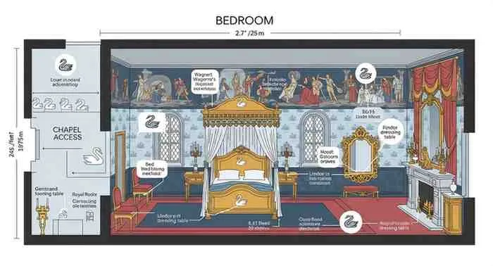 neuschwanstein castle bedroom