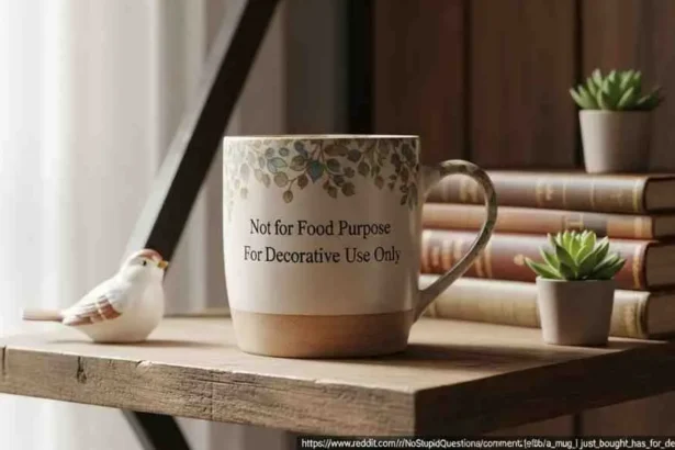 Not for Food Purpose For Decorative Use Only