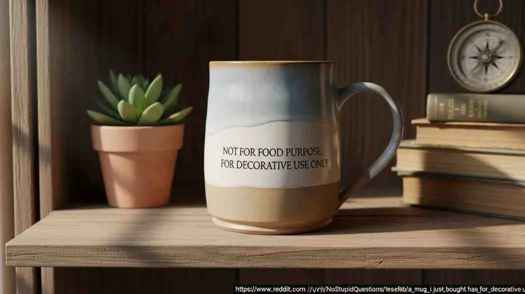 Not for Food Purpose For Decorative Use Only