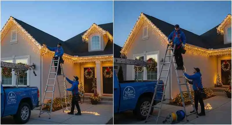 how much does professional christmas lighting cost