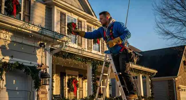 how much does professional christmas lighting cost