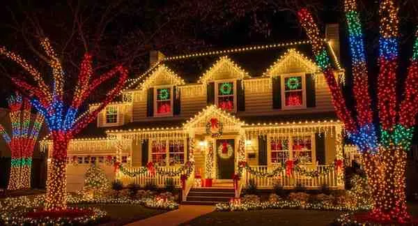 how much does professional christmas lighting cost