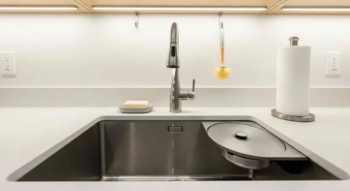 roaches in kitchen sink