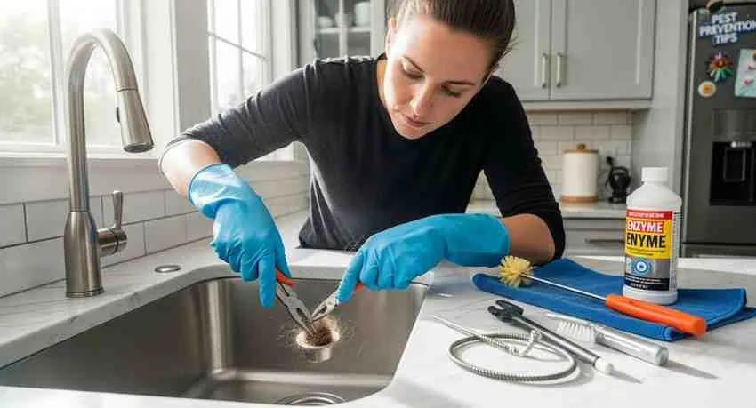 roaches in kitchen sink 9