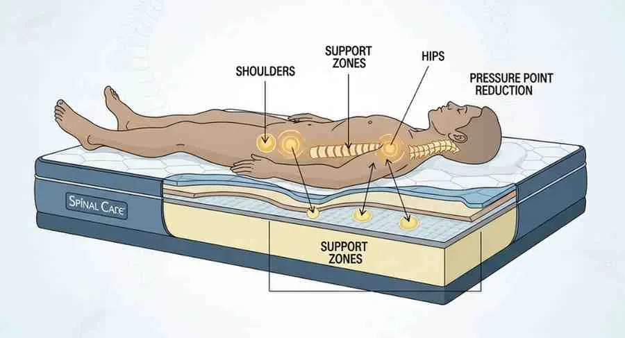 Introduction You wake up each morning with a stiff back, your shoulders aching, and your neck twisted at an uncomfortable angle. Sound familiar? For millions of people dealing with chronic back pain or simply poor sleep quality, the solution might be simpler than they think—it's not about medication or complex treatments, but about what they're sleeping on every night. The right spinal support mattress can be the difference between waking up refreshed and starting each day in discomfort. Spinal care bedding represents a specialized category of mattresses designed with one primary mission: maintaining proper spinal alignment throughout the night while providing optimal comfort and pressure relief. Unlike conventional mattresses that prioritize either plushness or firmness without considering biomechanics, spinal care mattresses employ engineered support systems—including pocketed coils, zoned support layers, and ergonomic foam combinations—that adapt to your body's natural curves while keeping your spine in neutral alignment. The Spinal Care Bedding Co has built its reputation on creating orthopedic mattress for back pain solutions that combine traditional craftsmanship with modern sleep science. Their mattress lineup, including the popular Spinal Care EcoFlex mattress and Spinal Care Deluxe Box Top mattress, features high coil count pocket springs, natural latex layers, and foam encased walls for edge support—all designed to provide the therapeutic support that back pain sufferers desperately need. But with so many mattress options claiming to offer spinal support, how do you know which features actually matter? What makes a mattress truly beneficial for your back health versus simple marketing claims? And specifically, what sets Spinal Care Bedding apart from the hundreds of mattress brands competing for your attention? In this comprehensive guide, you'll discover everything you need to know about spinal support mattresses, learn the specific features that promote spinal alignment, explore Spinal Care Bedding's mattress lineup in detail, and understand how to choose the right mattress for your unique back support needs. Whether you're dealing with chronic lower back pain, recovering from an injury, or simply want to prevent future spinal issues, this guide will help you make an informed decision about investing in proper spinal care bedding for better sleep and improved back health. Understanding Spinal Care Bedding Co: Brand Overview Before diving into specific mattress models and features, let's understand the company behind these specialized sleep products. Company Mission and Philosophy The Spinal Care Approach: Spinal Care Bedding Co was founded on the principle that proper sleep surface support is fundamental to spinal health and overall wellness. Their philosophy centers on several core beliefs: Evidence-Based Design: Mattresses designed with input from chiropractors and orthopedic specialists Focus on biomechanical principles of spinal alignment Testing and refinement based on real-world back pain relief Commitment to materials that maintain support over time Quality Over Trends: Traditional innerspring construction with modern enhancements Emphasis on durability and long-term performance Avoidance of gimmicky features that don't improve sleep quality Focus on what actually works for back support Accessible Therapeutic Sleep: Pricing that makes orthopedic-quality mattresses attainable Direct relationships with manufacturers to control quality Transparent information about construction and materials Customer education about proper spinal support Manufacturing and Materials Standards Construction Quality: Spinal Care Bedding emphasizes: Coil Systems: High coil count pocketed springs (800-2000+ coils depending on model) Individual coil wrapping for motion isolation Tempered steel for longevity and consistent support Graduated firmness zones in premium models Comfort Layers: Natural Talalay latex (not synthetic) CertiPUR-US certified foams Breathable materials for temperature regulation Multiple density layers for balanced comfort and support Edge Support: Foam encased walls preventing edge collapse Full perimeter support for usable sleeping surface Reinforced borders for durability Maintains support across entire mattress area Quality Control: Manufacturer partnerships ensuring consistent standards Regular testing of materials and construction Warranty coverage reflecting confidence in durability Customer feedback integration for improvements Popular Spinal Care Mattress Models The Mattress Lineup: Spinal Care Bedding offers several distinct models, each targeting specific needs and preferences: 1. Spinal Care EcoFlex Collection: Key Features: 12-inch profile height Natural Talalay latex comfort layer High-count pocketed coil system Eco-friendly materials focus Medium-firm feel (6-7 out of 10) Best For: Environmentally conscious buyers Those preferring natural materials Back and stomach sleepers People wanting responsive support 2. Spinal Care Deluxe Box Top Collection: Key Features: 13-15 inch profile (varies by firmness) Quilted box top pillow design Multi-layer foam and spring hybrid Three-zone support system Available in multiple firmness levels Best For: Side sleepers needing pressure relief Those wanting plush comfort with support Couples with different firmness preferences People who like traditional innerspring feel 3. Spinal Care Quantum Series: Key Features: Premium tier offering Ultra-high coil count (1500-2000 coils) Advanced zoned support technology Memory foam pillow top design Enhanced edge support system Best For: Severe back pain sufferers Those wanting maximum support technology Heavier individuals needing extra support Investment in long-term spinal health 4. Spinal Care Orthopedic Firm: Key Features: Extra-firm support level (8-9 out of 10) Minimal cushioning layers Dense foam and high-tension springs Therapeutic-grade support Lower profile (10-11 inches) Best For: Stomach sleepers Those with specific medical recommendations for firm support People recovering from back injuries Anyone preferring very firm sleeping surfaces Key Features That Support Spinal Health Understanding what makes a mattress truly supportive for your spine helps you evaluate any mattress, including Spinal Care's offerings. Pocketed Coil Technology and Coil Count Why Coils Matter for Spinal Support: Pocketed Coil Advantages: Unlike traditional Bonnell coils where springs are interconnected, pocketed coils offer: Independent Movement: Each coil wrapped in fabric pocket Responds independently to pressure Contours to body's unique shape Maintains support in one area while yielding in another Spinal Alignment Benefits: Supports heavier areas (hips, shoulders) without over-supporting lighter areas Allows spine to maintain natural S-curve Prevents the "hammock effect" of traditional innersprings Responsive support that adjusts as you move during sleep Coil Count Considerations: How Many Coils Are Enough? For queen-size mattresses: Minimum acceptable: 600-800 coils Good support: 800-1000 coils Excellent support: 1000-1500 coils Premium support: 1500-2000+ coils (Quantum series) What Higher Coil Count Provides: More precise contouring to body shape Better distribution of body weight Improved durability over time Enhanced motion isolation More consistent support across mattress surface Spinal Care's Coil Specifications: Across their mattress lines: EcoFlex: 800-1000 coils (queen) Deluxe Box Top: 1000-1300 coils (queen) Quantum Series: 1500-2000+ coils (queen) All models use individually wrapped pocketed coils Three-Zone Support Systems Targeted Support Where You Need It: What Is Zoned Support? Three-zone support pocket springs feature different firmness levels in three distinct areas: Head and Neck Zone: Softer coils for comfort Allows natural neck curve Reduces pressure on shoulders Promotes proper cervical alignment Lumbar/Mid-Section Zone: Firmer coils for critical lower back support Prevents excessive sinking Maintains spine's natural curve Supports heaviest part of body Leg and Foot Zone: Medium firmness Comfortable support without pressure Allows natural leg positioning Maintains overall spinal alignment Ergonomic Benefits: Zoned support creates: Spinal alignment from head to toe Pressure relief at shoulders and hips Enhanced lumbar support without full mattress firmness Adaptability to different body types and sleeping positions Spinal Care Implementation: Premium Spinal Care mattresses feature: Three-zone pocketed coil configuration Graduated coil gauges for zoned firmness Strategic placement matching average body proportions Available in Deluxe Box Top and Quantum series Latex and Foam Comfort Layers Balancing Pressure Relief with Support: Natural Talalay Latex Benefits: The Spinal Care EcoFlex and premium models include latex layers for: Pressure Point Relief: Conforms to body contours without excessive sink Distributes weight evenly across surface Reduces pressure at shoulders, hips, and lower back Maintains support while providing cushioning Responsive Support: Instantly adapts to movement Returns to shape quickly (no memory foam "stuck" feeling) Maintains spinal alignment during position changes Doesn't trap you in one position Durability and Hygiene: Natural latex resists dust mites and allergens Doesn't break down like conventional foam Maintains loft and support for 10-15+ years Breathable for temperature regulation Environmental Benefits: Renewable resource from rubber trees Biodegradable at end of life Lower environmental impact than petroleum foams Natural material for chemical-sensitive sleepers Memory Foam Applications: Some Spinal Care models incorporate memory foam for: Contouring: Molds to body shape Creates customized support Excellent pressure relief Particularly beneficial for side sleepers Motion Isolation: Absorbs movement Prevents partner disturbance Good for light sleepers Complements pocketed coil isolation Layering Strategy: Spinal Care's approach: Top comfort layer (latex or memory foam): 1-2 inches Transitional foam layer: 1-2 inches Pocketed coil support core: 6-8 inches Base foam: 1-2 inches Total: 10-15 inches depending on model This layering provides: Immediate comfort at surface Progressive support as you sink Stable foundation from coils Durable base preventing sagging Edge Support and Mattress Longevity Foam Encased Walls: Why Edge Support Matters: Strong perimeter support provides: Usable Surface Area: Full mattress surface remains supportive Can sit on edge to dress or get up No roll-off feeling at sides Maximizes sleeping space (especially important for couples) Structural Integrity: Prevents premature edge sagging Maintains mattress shape over years Distributes weight across entire surface Protects interior coils from damage Spinal Benefits: Consistent support regardless of sleeping position No unsupported edges that could strain back Allows sleeping closer to edge without collapse Maintains spinal alignment even at mattress perimeter Spinal Care's Edge Support: All models feature: High-density foam encasement around entire perimeter Reinforced border rods in premium models Extended coil support to mattress edges Tested for edge-sitting durability Benefits for Back Pain and Spinal Alignment How do these features translate into real-world back pain relief and improved spinal health? How Proper Support Reduces Back Pain The Spinal Alignment Connection: Neutral Spine Position: When lying down, your spine should maintain its natural S-curve: Ideal Alignment: Cervical curve (neck): Slight inward curve maintained Thoracic curve (mid-back): Gentle outward curve Lumbar curve (lower back): Inward curve preserved Sacral curve: Natural positioning What Happens with Poor Support: Too Soft: Hips sink excessively Spine curves unnaturally Lower back hyperextends Muscles work overtime to compensate Morning stiffness and pain Too Firm: Gaps form at lower back Pressure concentrates at shoulders and hips Spine doesn't maintain curves Pressure points cause tossing and turning Circulation issues Spinal Care's Solution: Proper mattress for spinal alignment provides: Support at heaviest points (hips, shoulders) Slight give for pressure relief Maintained support at lumbar region Consistent support throughout night Pressure Point Relief Why Pressure Points Cause Problems: The Physiology: When pressure concentrates at specific points: Blood circulation reduces Nerves can be compressed Muscles tense to relieve pressure You unconsciously move or wake Sleep quality suffers Common Pressure Points: Shoulders (especially side sleepers) Hips and pelvis Lower back (stomach sleepers) Knees (side sleepers) How Spinal Care Mattresses Address This: Multi-Layer Approach: Comfort layer (latex/memory foam): Cushions pressure points Distributes weight more evenly Reduces peak pressure concentrations Maintains circulation Support layer (pocketed coils): Provides underlying structural support Prevents excessive sinking Allows targeted relief while maintaining alignment Adapts to individual body shapes Result: Reduced tossing and turning Fewer nighttime wakings Better circulation during sleep Less morning stiffness Deeper, more restorative sleep Position-Specific Support Back Sleepers: Needs: Support for lumbar curve Slight give at shoulders and buttocks Even weight distribution Maintained spinal curve Spinal Care Solutions: Medium to medium-firm models (6-7 out of 10) Three-zone support emphasizing lumbar area Sufficient surface cushioning without excessive sink EcoFlex and Deluxe Box Top (medium) work well Side Sleepers: Needs: Pressure relief at shoulders and hips Support maintaining straight spine (when viewed from back) Cushioning for pressure points Enough give to prevent gap at waist Spinal Care Solutions: Medium-soft to medium models (5-6.5 out of 10) Enhanced comfort layers for pressure relief Pocketed coils allowing hip and shoulder sink Deluxe Box Top (plush) or Quantum (plush pillow top) optimal Stomach Sleepers: Needs: Firm support preventing hip sinking Minimal pillowing to avoid neck hyperextension Even surface keeping spine straight Often most challenging position for spinal health Spinal Care Solutions: Firm to extra-firm models (7-9 out of 10) Minimal comfort layers Strong coil support throughout Orthopedic Firm model specifically designed for this Combination Sleepers: Needs: Responsive support allowing easy position changes Balanced firmness working for multiple positions Quick recovery preventing "stuck" feeling Support maintained regardless of position Spinal Care Solutions: Medium-firm models (6-7 out of 10) Latex comfort layers (more responsive than memory foam) Pocketed coils adapting to position changes EcoFlex ideal for combination sleepers Real-World User Experiences Case Study 1: Chronic Lower Back Pain Relief Profile: 42-year-old office worker 15 years of chronic lower back pain Previously sleeping on 8-year-old pillow top mattress Pain rating: 6-7 out of 10 daily Mattress Choice: Spinal Care Deluxe Box Top (medium-firm) Results After 3 Months: "The difference was noticeable within the first week. My morning back stiffness reduced significantly. After three months, my daily pain level dropped from 6-7 to 2-3. I wake up feeling rested instead of needing to stretch for 15 minutes before I can function. The combination of support and comfort is exactly what I needed—my previous mattress was too soft and let my hips sink, but I didn't want something uncomfortably firm. This strikes the perfect balance." Case Study 2: Post-Surgery Recovery Profile: 55-year-old recovering from lumbar fusion surgery Doctor recommended firm, supportive mattress Previous mattress was memory foam medium-soft Needed support for healing spine Mattress Choice: Spinal Care Orthopedic Firm Results After 2 Months: "My surgeon emphasized the importance of proper spinal support during recovery. The Orthopedic Firm was initially quite different from my soft memory foam, but within a week I noticed I could get in and out of bed more easily. The firm support kept my spine aligned and prevented painful twisting during sleep. My physical therapist commented on my improved posture. Two months post-op, my recovery is ahead of schedule, and I credit partly to this mattress keeping my spine properly aligned 8 hours a night." Case Study 3: Side Sleeper with Hip Pain Profile: 38-year-old female side sleeper Hip and shoulder pain from old spring mattress Tried memory foam but felt "stuck" Needed pressure relief with responsive support Mattress Choice: Spinal Care EcoFlex (latex and pocketed coil) Results After 6 Weeks: "The natural latex layer provides cushioning for my hips and shoulders without the 'quicksand' feeling I got from memory foam. I can shift positions easily during the night. The pocketed coils underneath keep my spine aligned while allowing my hips to sink just enough. Hip pain that I'd dealt with for two years has virtually disappeared. I sleep through the night now instead of waking up multiple times to adjust position." Expert Perspectives on Spinal Support Mattresses Chiropractor Insights: While individual recommendations vary, many chiropractors note: Key Factors: Mattress should maintain spine's natural curves Neither too soft nor too firm for individual's body type Quality matters more than price for long-term spinal health Proper support can be as important as adjustments Mattress age matters (7-10 year lifespan typical) Sleep Specialist Recommendations: Sleep medicine professionals emphasize: Support Consistency: Mattress should maintain support across sleeping surface Edge-to-edge support prevents unsupported areas Durability ensures long-term benefits Temperature regulation affects sleep quality Individual Variation: No single "best" mattress for everyone Body weight, height, and shape influence needs Sleeping position dramatically affects requirements Trial periods important for determining fit Comparing Spinal Care Mattress Models Let's examine specific Spinal Care offerings to help you choose the right model for your needs. Spinal Care EcoFlex Mattress Detailed Specifications: Construction: Height: 12 inches Top layer: 2-inch natural Talalay latex Comfort foam: 1-inch transitional layer Support core: 7-inch pocketed coil system (800-1000 coils queen) Base: 2-inch high-density foam Cover: Quilted organic cotton blend Firmness: Medium-firm (6-7 out of 10) Key Features: Natural, eco-friendly materials Responsive latex provides pressure relief Pocketed coils for support and motion isolation Breathable construction CertiPUR-US certified foams Best For: Back and combination sleepers Environmentally conscious buyers Those preferring natural materials over synthetics People wanting responsive (not memory foam) comfort Average weight individuals (130-230 lbs) Price Range: $800-1,400 (depending on size) Pros: Excellent value for natural materials Good balance of comfort and support Durable latex layer Responsive feel allows easy movement Eco-friendly construction Cons: May be too firm for strict side sleepers Less plush than pillow-top models Moderate coil count (adequate but not premium) Natural latex costs more than synthetic alternatives Spinal Care Deluxe Box Top Mattress Detailed Specifications: Construction: Height: 13-15 inches (varies by firmness) Top layer: Quilted box-top design with gel memory foam Comfort layers: 2-3 inches multi-density foam Support core: 8-inch pocketed coil system (1000-1300 coils queen) Three-zone support: Different coil firmness for head, lumbar, legs Edge support: Foam-encased perimeter Cover: Stretch-knit quilted fabric Firmness Options: Plush (5-6 out of 10) Medium (6-7 out of 10) Firm (7-8 out of 10) Key Features: Three firmness choices Box-top pillow design Zoned support system High coil count Enhanced edge support Best For: Side sleepers (plush or medium) Back sleepers (medium or firm) Couples with different preferences (choose medium) Those wanting traditional innerspring feel with modern comfort Wide range of body types Price Range: $1,000-1,700 (depending on size and firmness) Pros: Multiple firmness options Excellent coil count Three-zone support benefits spinal alignment Box-top provides luxury feel Strong edge support Good motion isolation Cons: Higher price point Box-top adds height (may need deep-pocket sheets) Some find memory foam too conforming Heavier than other models (delivery/setup consideration) Spinal Care Quantum Series Detailed Specifications: Construction: Height: 14-16 inches Top layer: 3-inch memory foam pillow top Comfort layers: Multi-layer foam system (gel-infused, transitional) Support core: 8-9 inch ultra-high-count pocketed coils (1500-2000+ queen) Advanced three-zone support: Precision-calibrated firmness zones Edge support: Reinforced foam encasement with border rods Cover: Premium quilted Euro-top fabric Firmness Options: Plush Pillow Top (4.5-5.5 out of 10) Medium Pillow Top (5.5-6.5 out of 10) Firm Pillow Top (6.5-7.5 out of 10) Key Features: Ultra-high coil count (1500-2000+) Premium materials throughout Advanced zoned support system Thick memory foam comfort layers Maximum edge support Luxury construction Best For: Severe or chronic back pain sufferers Those wanting maximum support technology Heavier individuals (250+ lbs) Side sleepers needing pressure relief Long-term investment in spinal health Those wanting luxury hotel mattress feel Price Range: $1,600-2,800 (depending on size and firmness) Pros: Highest coil count in lineup Exceptional support and durability Advanced zoned technology Thick comfort layers Best-in-class edge support Excellent motion isolation Long lifespan expected Cons: Premium pricing Very thick (requires deep-pocket sheets) Heavy weight (difficult to move/rotate) Memory foam may sleep warm for some Overkill for those without significant back issues Comparison Summary Table FeatureEcoFlexDeluxe Box TopQuantum SeriesHeight12"13-15"14-16"Coil Count (Queen)800-10001000-13001500-2000+Top Comfort LayerNatural latexMemory foamPremium memory foamZoned SupportNoYesAdvancedFirmness Options133Edge SupportGoodExcellentSuperiorBest ForEco-conscious, back sleepersVersatile, most sleepersSevere back pain, luxuryPrice Range$800-1,400$1,000-1,700$1,600-2,800Warranty10 years10 years15 years Choosing the Right Model for Your Needs Decision Framework: Choose EcoFlex if you: Prefer natural, eco-friendly materials Are a back or combination sleeper Want responsive latex feel Have moderate budget Weigh 130-230 lbs Don't need maximum plushness Choose Deluxe Box Top if you: Want traditional pillow-top feel Need firmness options Are any sleeping position Want strong value for features Appreciate zoned support benefits Need good motion isolation for couples Choose Quantum Series if you: Have chronic or severe back pain Want maximum support technology Are a heavier individual (250+ lbs) Seek luxury hotel mattress experience View mattress as long-term health investment Need exceptional edge support Mattress Care, Durability, and Warranty Proper maintenance ensures your spinal support mattress delivers benefits for years to come. Caring for Your Spinal Care Mattress Initial Setup: Foundation Requirements: Solid platform bed, box spring, or slatted base Slats no more than 3 inches apart Center support for queen/king sizes Level, stable surface Break-In Period: New mattresses need 30-60 days to break in Initial firmness moderates slightly Your body also needs adjustment time Don't judge final comfort immediately Ongoing Maintenance: Rotation Schedule: Why rotate: Prevents body impressions Distributes wear evenly Extends mattress lifespan Maintains support consistency How often: Every 3 months for first year Every 6 months thereafter Rotate head-to-foot (not flip unless double-sided) Mark calendar as reminder Cleaning and Protection: Mattress Protector: Always use a quality protector Waterproof but breathable Protects against spills, stains, allergens Doesn't affect comfort or support Easier to wash than entire mattress Spot Cleaning: Address spills immediately Blot (don't rub) with clean cloth Mild soap and water if needed Air dry completely before remaking bed Avoid harsh chemicals Deep Cleaning: Vacuum mattress surface monthly Use upholstery attachment Gets dust, dead skin, allergens Helps maintain hygiene Environmental Considerations: Temperature and Humidity: Keep bedroom at comfortable temperature Avoid excessive humidity (promotes mold/mildew) Use dehumidifier if necessary Ensure good air circulation around bed Sunlight: Occasional airing helps freshness Don't leave in direct sun for extended periods UV can degrade some materials over time Expected Lifespan and Durability How Long Will It Last? Spinal Care Mattress Lifespans: EcoFlex: Expected lifespan: 8-12 years Natural latex highly durable Pocketed coils maintain support Quality construction extends life Deluxe Box Top: Expected lifespan: 10-12 years Higher coil count increases durability Foam layers may compress slightly over time Three-zone support maintains longer Quantum Series: Expected lifespan: 12-15+ years Ultra-high coil count very durable Premium materials resist breakdown Best long-term investment Factors Affecting Lifespan: Accelerates Wear: Improper foundation No mattress protector Excessive weight concentration Neglecting rotation Pets on bed (claws, accidents) Children jumping on bed Extends Lifespan: Quality foundation Regular rotation Mattress protector use Proper support system Avoiding sitting on edges repeatedly Following care instructions Signs It's Time to Replace: Replace your mattress when: Visible sagging or body impressions (1.5+ inches) You wake with new aches/pains Springs become noticeable or poking through Sleep quality noticeably declines Allergies worsen (dust mites accumulate over time) Mattress is 7-10+ years old Warranty Coverage and Policies Spinal Care Warranty Details: Standard Warranty: EcoFlex and Deluxe Box Top: 10-year limited warranty Covers manufacturing defects Includes sagging over 1.5 inches Prorated after initial period Quantum Series: 15-year limited warranty Extended coverage for premium line Same defect coverage Longer prorated period What's Covered: Manufacturing Defects: Physical flaws in mattress Coil system failures Premature material breakdown Zipper or cover defects Significant Sagging: Body impressions over 1.5 inches deep When measured with straightedge Without objects on mattress On proper foundation What's NOT Covered: Normal Wear: Minor softening over time Surface impressions under 1.5 inches Comfort preference changes Normal body impressions from use Misuse or Damage: Stains, burns, or tears Damage from improper foundation Abuse or neglect Commercial or institutional use Mattress purchased secondhand Trial Period: Many retailers offering Spinal Care mattresses provide: 30-120 night comfort trial Full refund if unsatisfied (minus return shipping typically) Exchange options Check with specific retailer for their policy Claim Process: If warranty issue arises: Contact Spinal Care or authorized retailer Provide proof of purchase Photos of alleged defect Description of issue Inspection may be required Replacement or repair determination Pros and Cons of Spinal Care Bedding Let's objectively evaluate the advantages and limitations of choosing Spinal Care mattresses. Advantages of Spinal Care Mattresses Specialized Spinal Support Focus: Primary Benefit: Designed specifically for spinal health Chiropractic-influenced design principles Features directly address back pain causes Biomechanically sound construction Result: Genuine therapeutic benefits for many users Not just marketing but functional design Addresses root causes of sleep-related back pain High-Quality Construction: Materials: High coil count pocket springs Natural latex in premium models CertiPUR-US certified foams Durable edge support systems Manufacturing: Quality control standards Consistent construction Attention to detail Long-term durability focus Value Proposition: Compared to Similar Quality: Mid-range pricing for features offered Less expensive than many boutique brands More features than budget mattresses Good balance of cost and quality Variety of Options: Multiple Models: Different firmness levels available Range of price points Natural and synthetic material options Something for most sleeping styles Proven Track Record: User Satisfaction: Strong positive reviews from back pain sufferers High marks for durability Repeat customers common Growing brand reputation