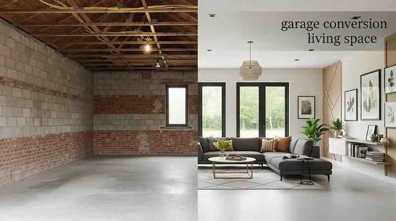 transform garage into family room