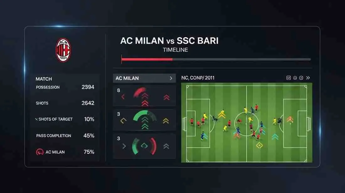 ac milan vs ssc bari timeline