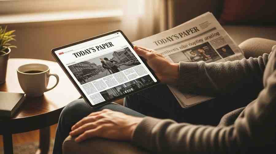 app.nytimes today's paper