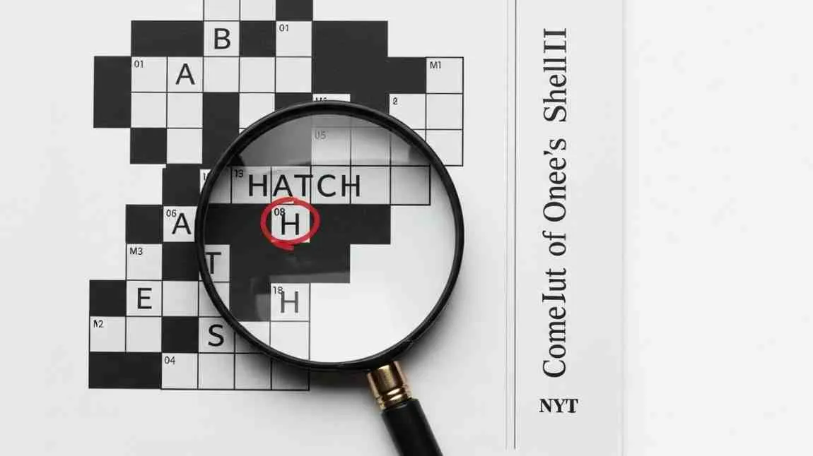 come out of one's shell nyt