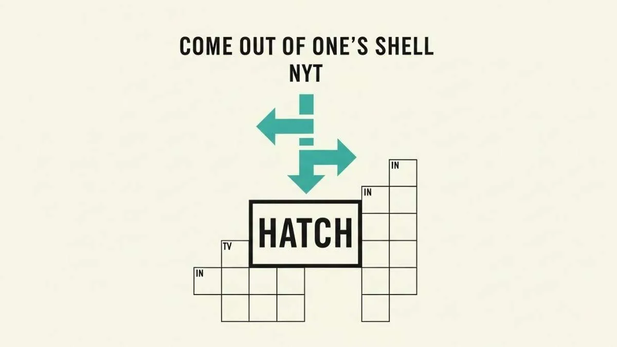 come out of one's shell nyt