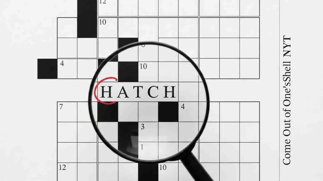 come out of one's shell nyt