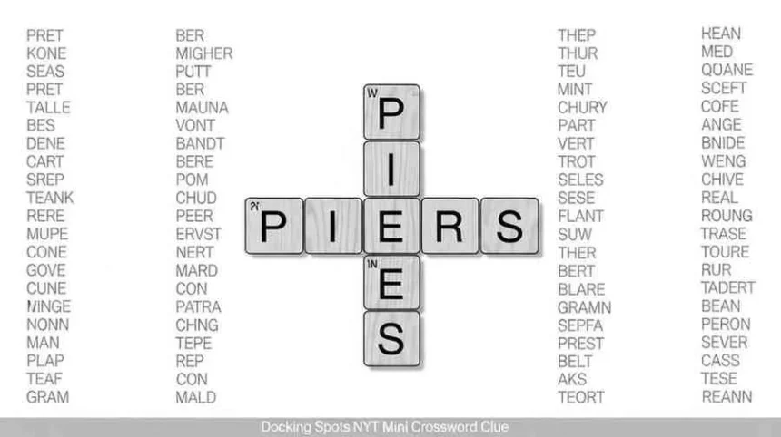 docking spots nyt mini crossword clue