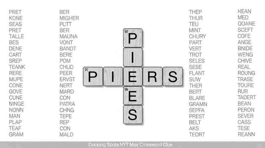 docking spots nyt mini crossword clue