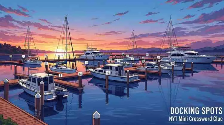 docking spots nyt mini crossword clue