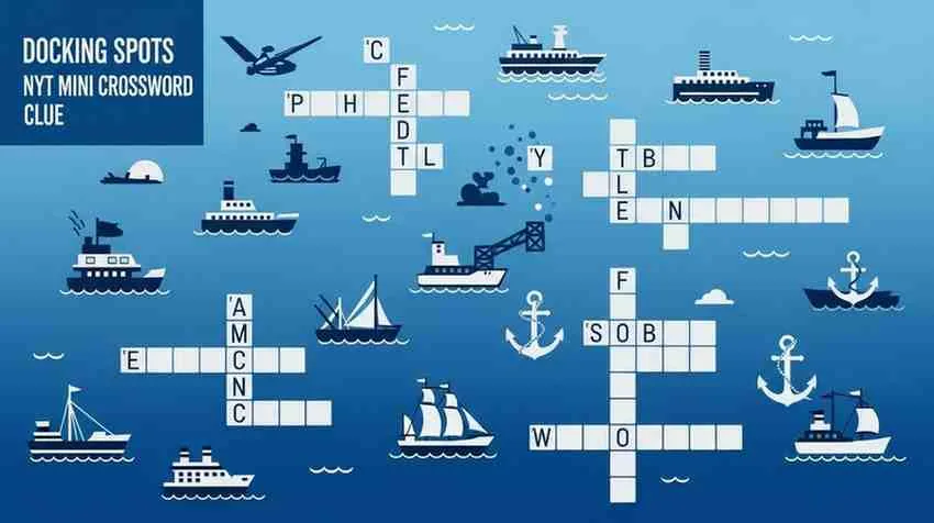 docking spots nyt mini crossword clue