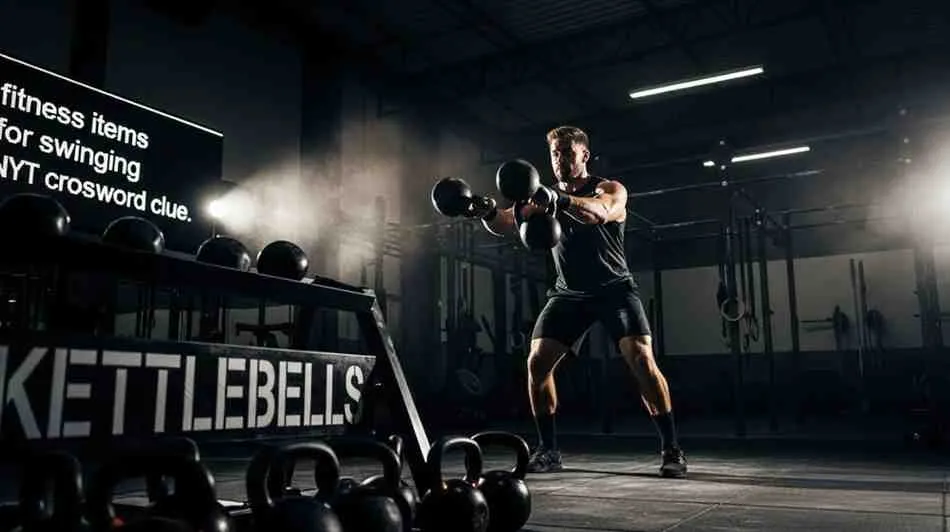 fitness items for swinging nyt crossword clue