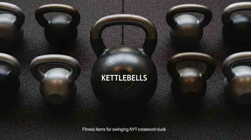 fitness items for swinging nyt crossword clue
