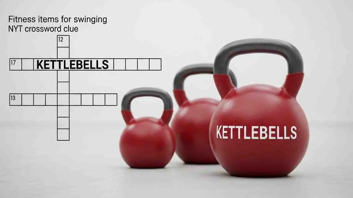 fitness items for swinging nyt crossword clue
