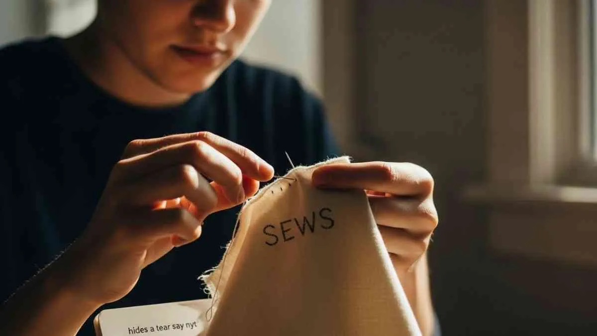 hides a tear say nyt