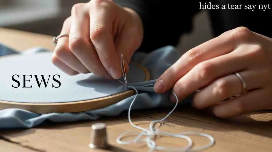 hides a tear say nyt