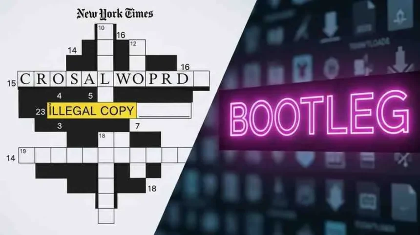 illegal copy nyt crossword clue