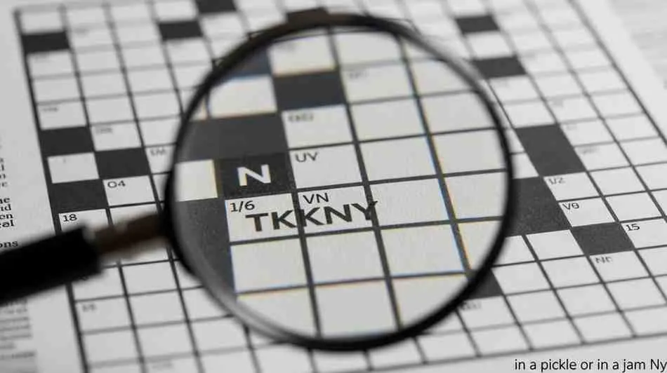 in a pickle or in a jam nyt