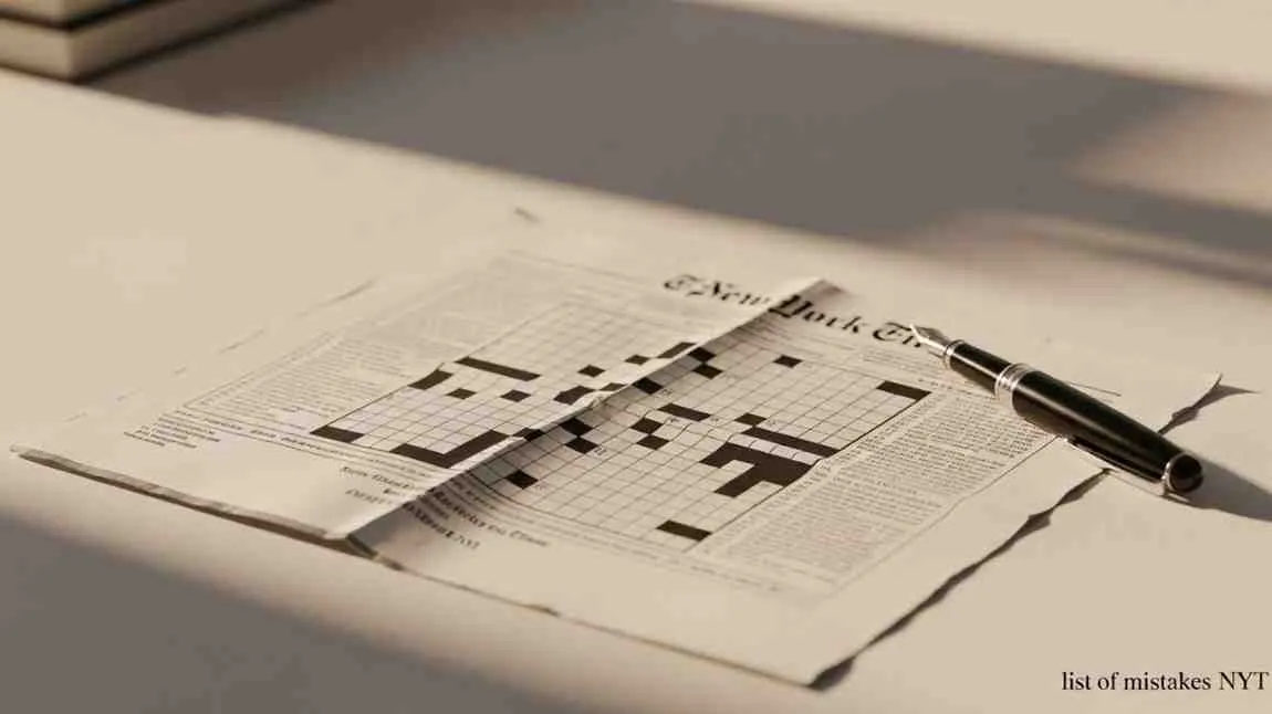 list of mistakes nyt