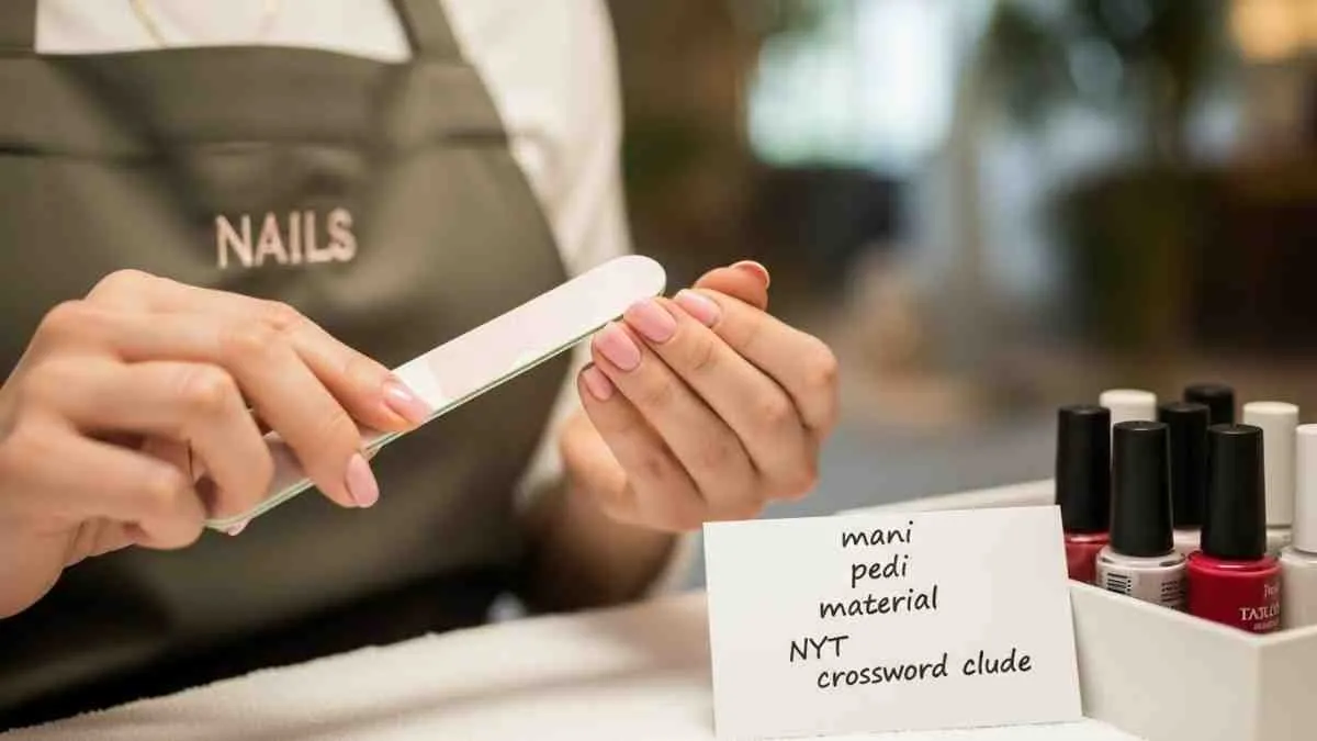 mani pedi material nyt crossword clue