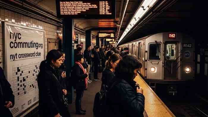nyc commuting org nyt crossword clue